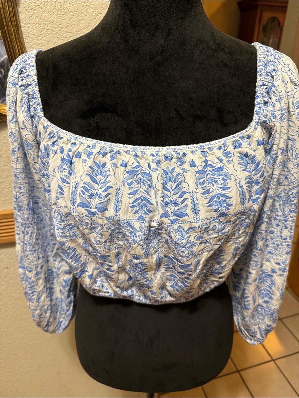 NWT Billabong Blue Sun Daze Top Size L - Picture 2 of 6